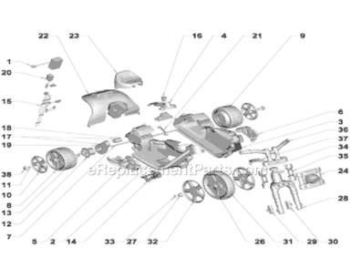 Part Location Diagram of 00801-1450 Power Wheels Cable Clamp